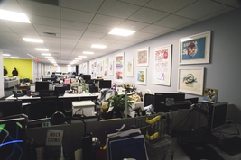 ART COLLABORATION TO BRAND VELOCITY’S OFFICE